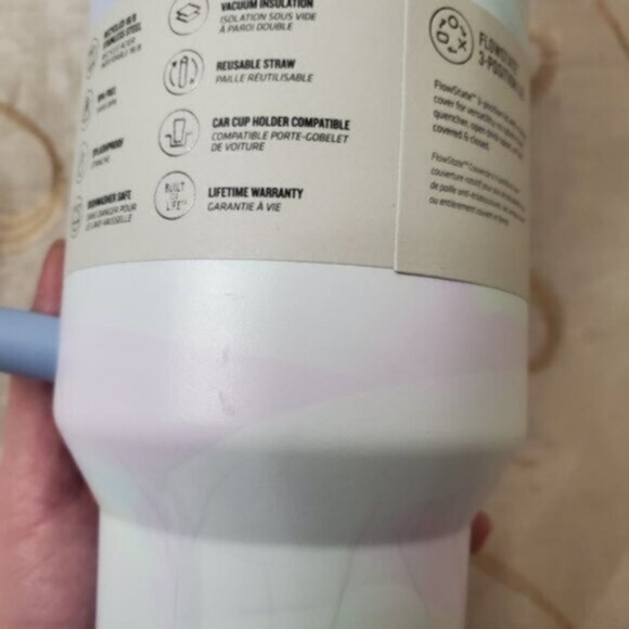 NWT Stanley Quencher H2.0 FlowState Tumbler 40oz | Cool Serene Brushstrokes - Picture 8 of 8